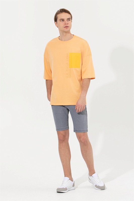 Футболка из хлопка с надписью - G081SZ0110MATHEN Футболка муж. (VR202, S)