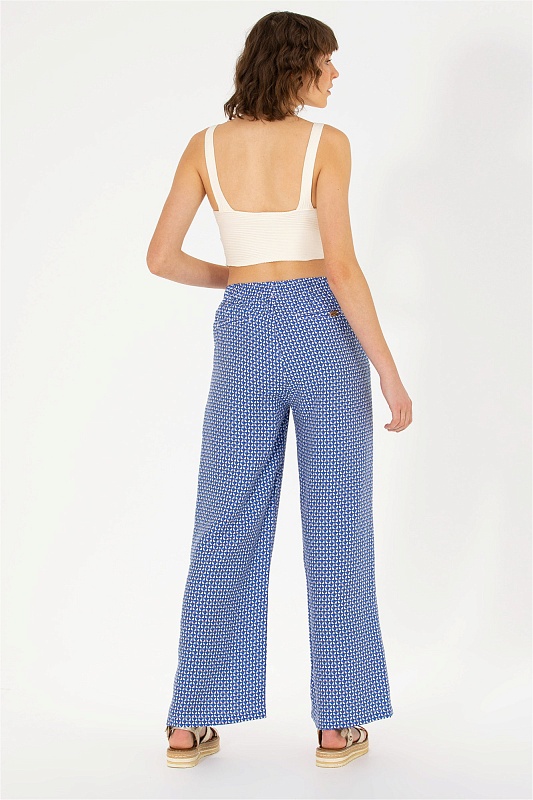 Брюки на кулиске широкие - G082SZ0780LEONA Брюки жен. (VR045, 34)