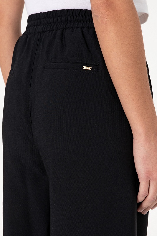 Брюки на кулиске широкие - G082SZ0780ECOLE Брюки жен. (VR046, 40)