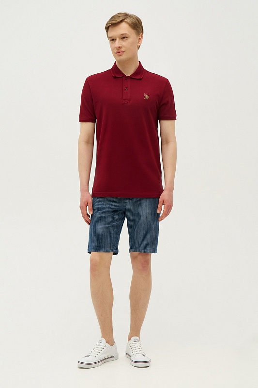 Футболка-поло из хлопка - G081SZ0110TP04SK023-R Футболка муж. (VR014, S)