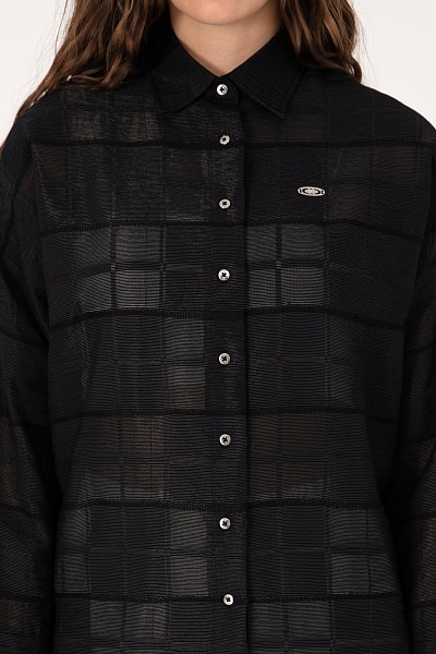 Рубашка с вискозой свободная - G082SZ0040NOYI_TNK Сорочка жен. (VR046, 40)