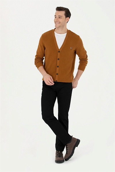 Кардиган на пуговицах из хлопка - G081SZ0TH0TBH01-BSK23 Кардиган муж. (VR153, L)