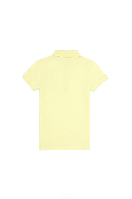 Футболка-поло из хлопка c принтом на планке для девочек - G084SZ0110TP01-IY023 Футболка жен. детс. (VR004, 4_5)