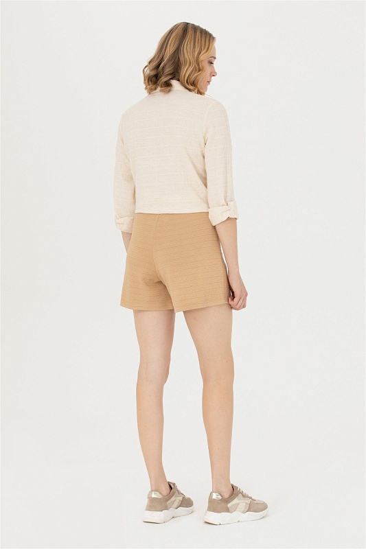 Шорты из вискозы с декоративными пуговицами - G082SZ0OS0MELKE Брюки спорт. жен. (VR015, 2XS)