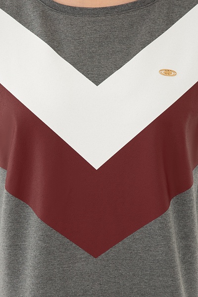 Лонгслив хлопковый с принтом - G082SZ0820E-PUNSA-SK020 Толстовка жен. (VR081, XL)