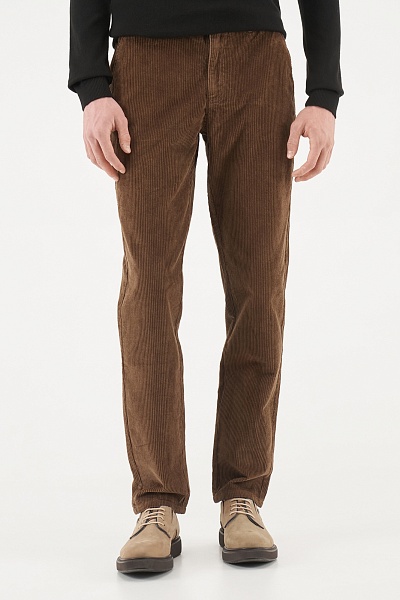 Брюки вельветовые прямые - G081SZ0780HARVAY Брюки муж. (VR153, 30, 33)
