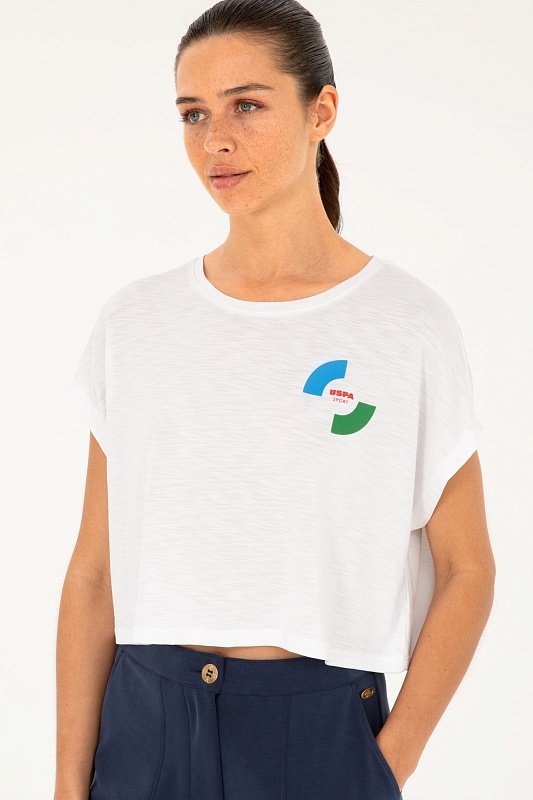 Футболка из модала укороченная - G082SZ0110PROP_S Футболка жен. (VR013, XL)