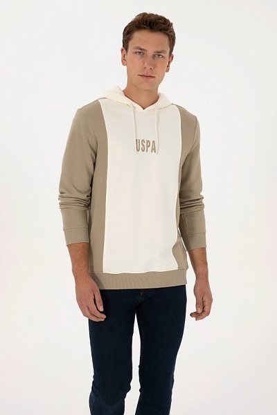 Худи с контрастными вставками - G081SZ0820E_ZYLEM Толстовка муж. (VR183, XL)