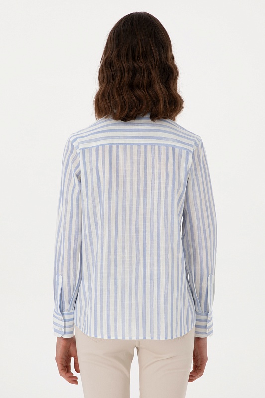 Рубашка из хлопка в полоску прямая - G082SZ0040DUCCI Сорочка жен. (VR003, 42)
