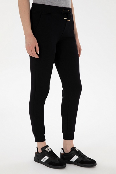 Спортивные брюки на манжетах зауженные - G082SZ0OP0PT0125 Брюки спорт. жен. (VR046, XL)