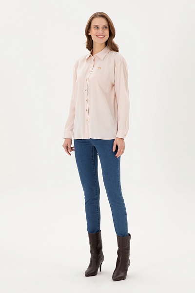 Рубашка классическая свободная - G082SZ0040VALDES Сорочка жен. (VR049, 36)