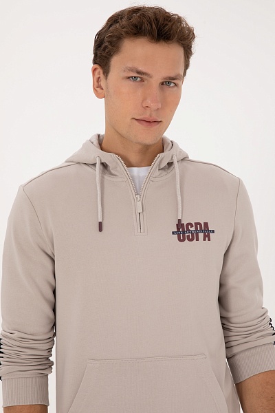 Худи с молнией на воротнике - G081SZ0820E_HETRAS Толстовка муж. (VR049, L)