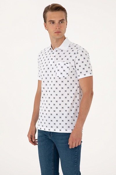 Футболка-поло из хлопка - G081SZ0110FOMS Футболка муж. (VR013, L)