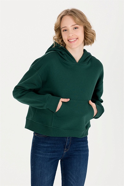 Худи укороченное оверсайз - G082SZ0820KUR Толстовка жен. (VR054, 2XS)