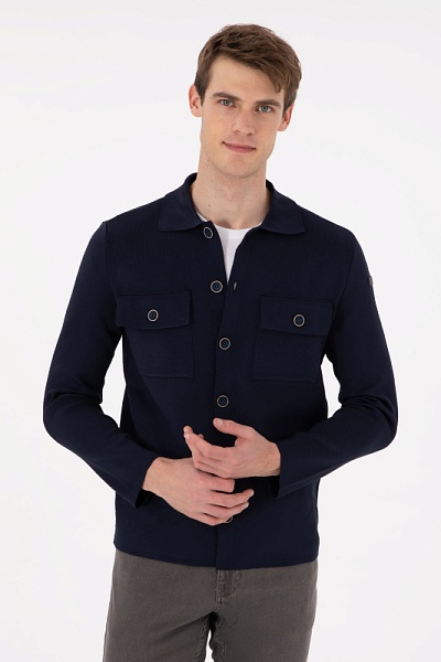 Кардиган на пуговицах с отложным воротником - G081SZ0TH0EX_DORLY Кардиган муж. (VR033, S)