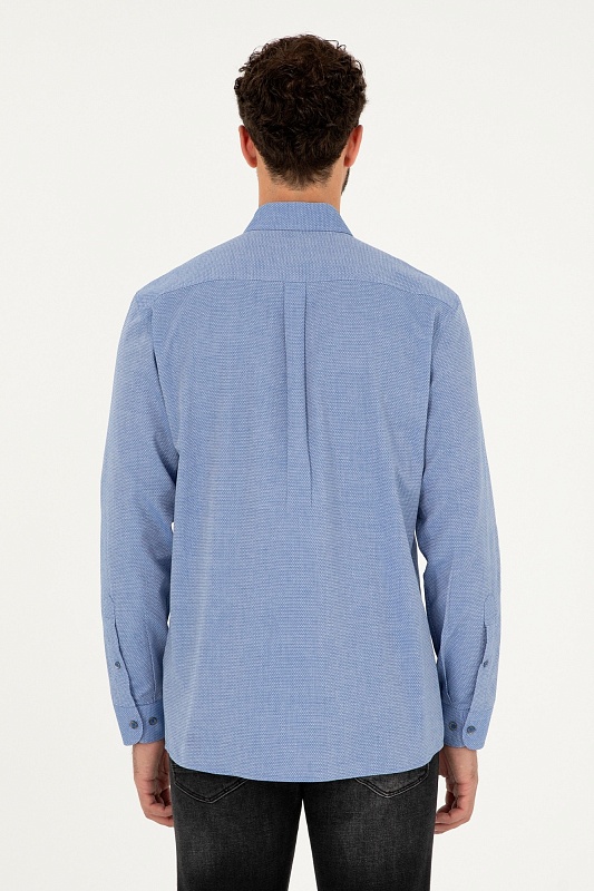 Рубашка из хлопка приталенная - G081SZ0040NOVAYA023K Сорочка муж. (VR045, 2XL)