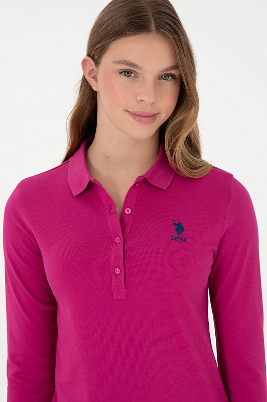 Поло с длинным рукавом из хлопка - G082SZ0820TPG_SK024 Толстовка жен. (VR023, XS)