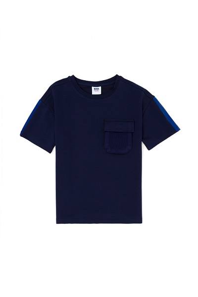 Футболка с нагрудным карманом для мальчиков - G083SZ0110RC_RISANKIDS Футболка муж. детс. (VR033, 11_12)