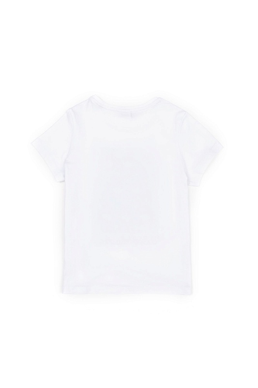 Футболка из хлопка с принтом из пайеток для девочек - G084SZ0110SANLI Футболка жен. детс. (VR013, 6_7)