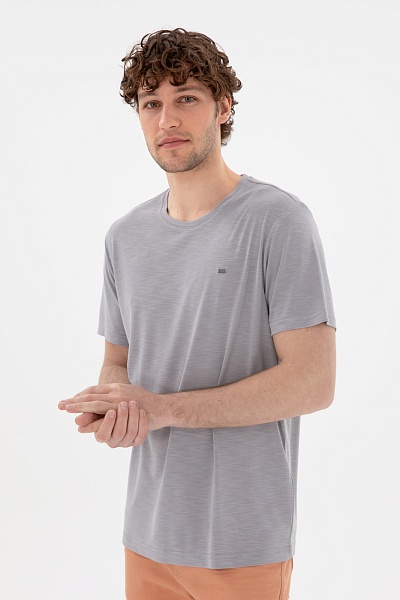 Футболка базовая с логотипом - G081SZ0110MUSTIY025 Футболка муж. (VR080, L)