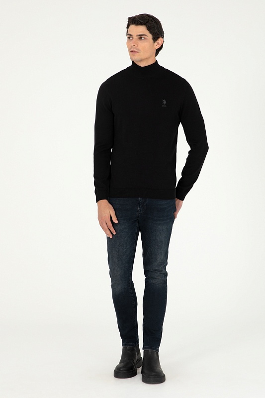 Водолазка из хлопка с воротником-стойка - G081SZ0TK0YBS_BSK24 Кофта муж. (VR046, XS)