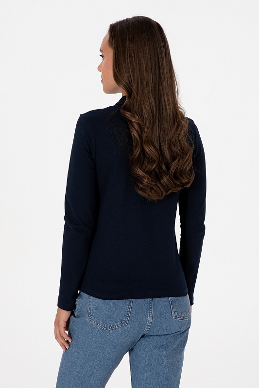 Поло с длинным рукавом из хлопка - G082SZ0820TPG_SK025 Толстовка жен. (VR033, S)