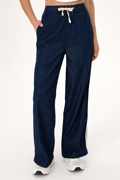 Джинсы из лиоцелла на резинке с высокой посадкой широкие - G082SZ0800ELO Джинсы жен. (DN0013, 40)