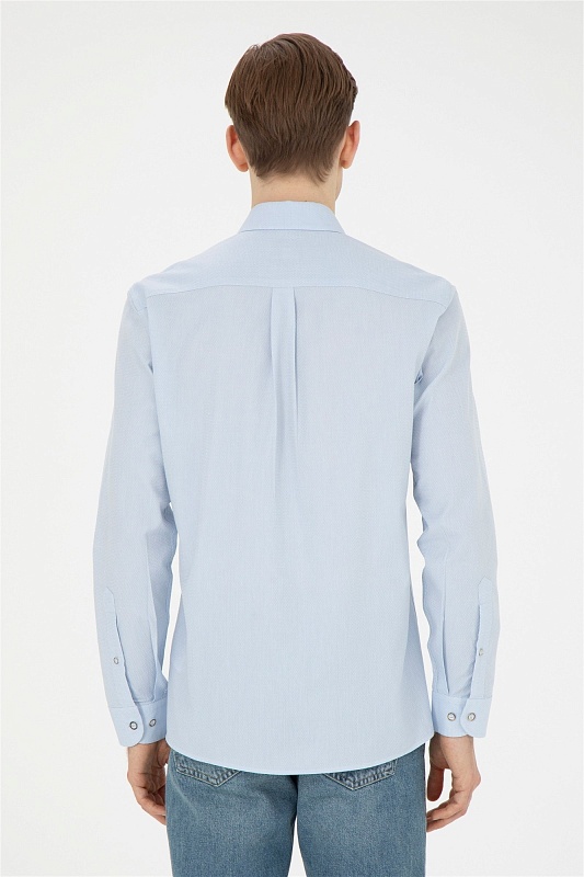 Рубашка из хлопка приталенная - G081SZ0040NOVAYA023K Сорочка муж. (VR003, XL)