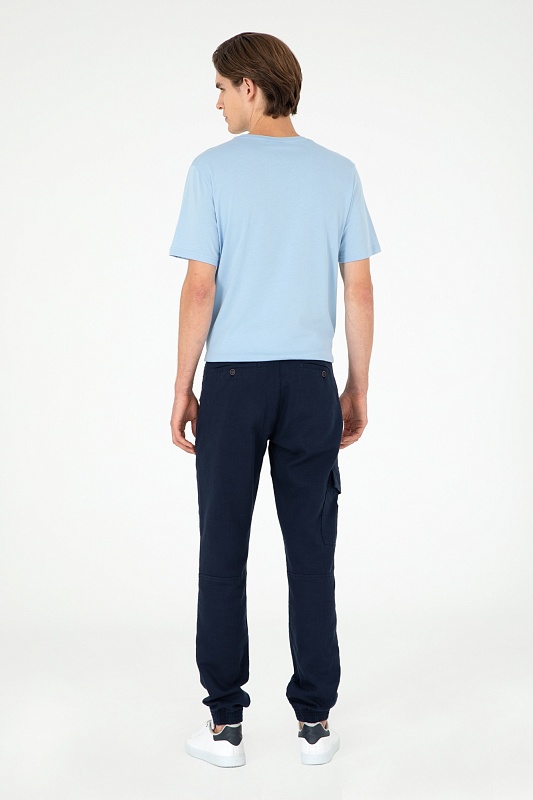 Брюки джоггеры с добавлением льна - G081SZ0780JOGGER24Y Брюки муж. (VR033, 29, 32)