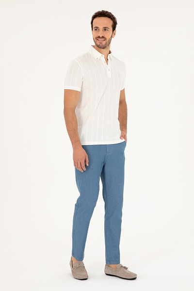 Джинсы летние на кулиске - G081SZ0800FOLDEN24Y_INDIGO Джинсы муж. (VR028, 28, 34)