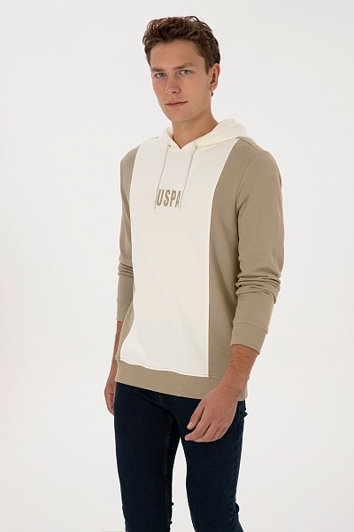 Худи с контрастными вставками - G081SZ0820E_ZYLEM Толстовка муж. (VR183, XL)