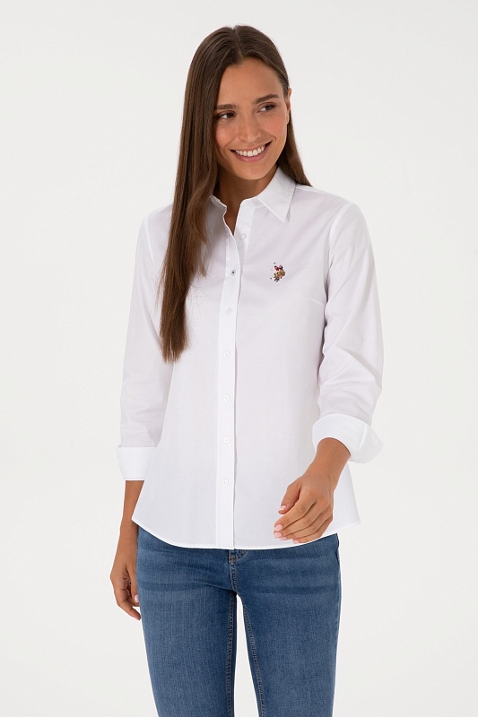Рубашка из хлопка приталенная - G082SZ0040CRISCOLOR025K Сорочка жен. (VR013, 36)