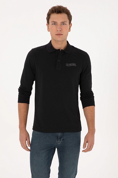 Поло с длинным рукавом из хлопка - G081SZ0820E_ENDOS Толстовка муж. (VR046, XL)