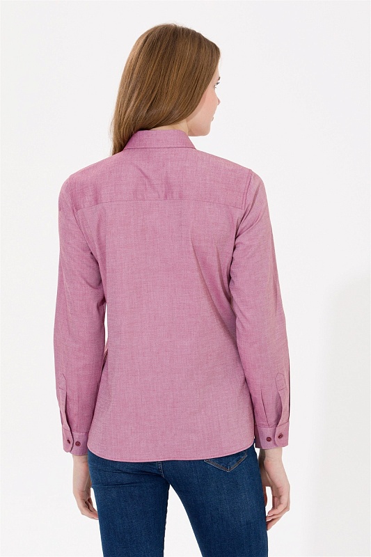 Рубашка из хлопка приталенная - G082SZ0040CRISCOLOR022K Сорочка жен. (VR014, 34)