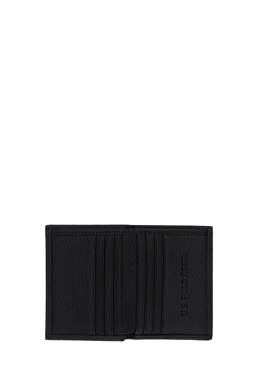 Кошелек из натуральной кожи с вышитым логотипом - A081SZ0CD0K25AW012 Кошелек муж. (VR033)