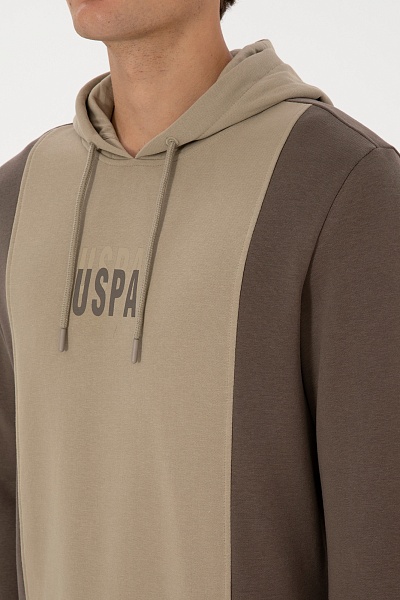 Худи с контрастными вставками - G081SZ0820E_ZYLEM Толстовка муж. (VR052, XL)