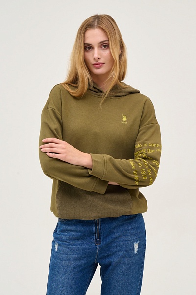 Худи с резинкой по низу - G082GL0820RC-GEREP Толстовка жен. (VR027, XS)