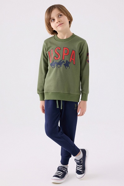 Свитшот и спортивные брюки для мальчиков - G083SZ0HF0US1908 Костюм дом. муж. детс. (VR027, 7_8)