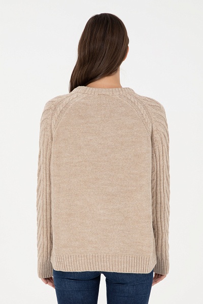 Свитер с рельефным узором - G082SZ0TK0DRIED Кофта жен. (VR085, 2XS)