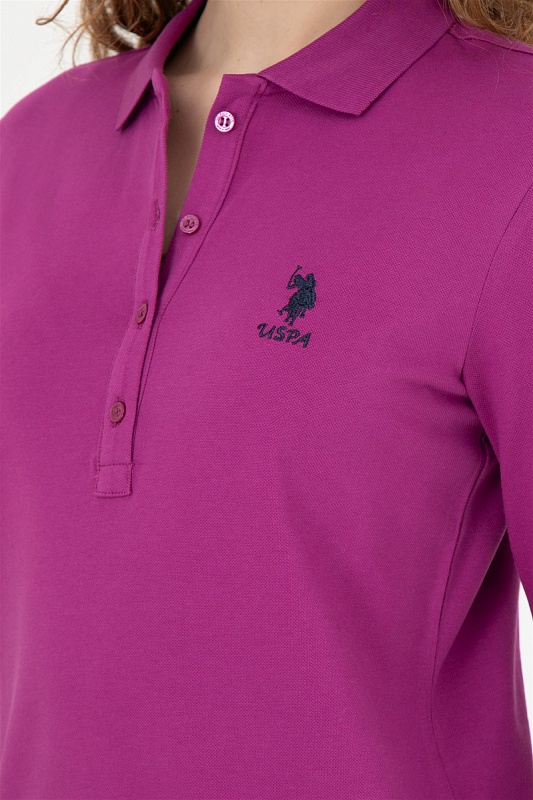 Поло с длинным рукавом из хлопка - G082SZ0820TPG-SK023 Толстовка жен. (VR037, XS)
