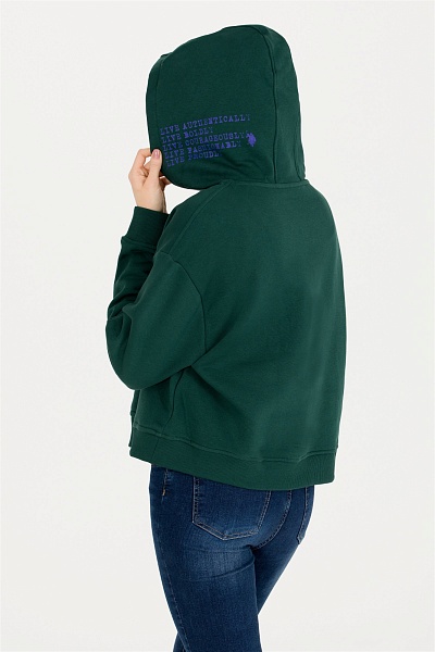 Худи укороченное оверсайз - G082SZ0820KUR Толстовка жен. (VR054, 2XS)