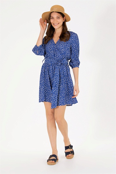Платье мини из вискозы с узором - G082SZ0320ELISE Платье жен. (VR045, 36)