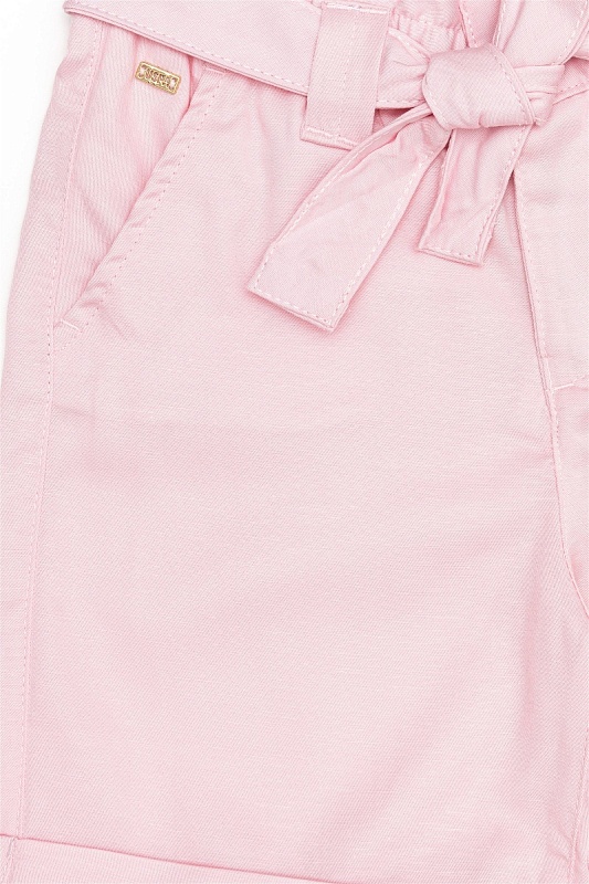 Шорты из лиоцелла с хлопком и льном с поясом - G084SZ0310ENTAFKIDS Бермуды жен. детс. (VR042, 9_10)
