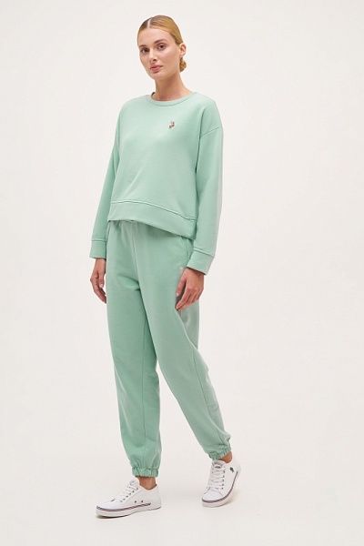 Спортивные брюки однотонные - G082SZ0OP0R_FERTO_SK024 Брюки спорт. жен. (VR048, L)