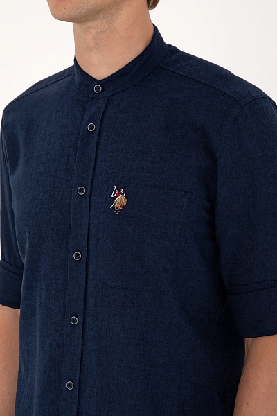 Рубашка из смеси хлопка и льна прямая - G081SZ0040MOTI Сорочка муж. (VR033, 4XL)