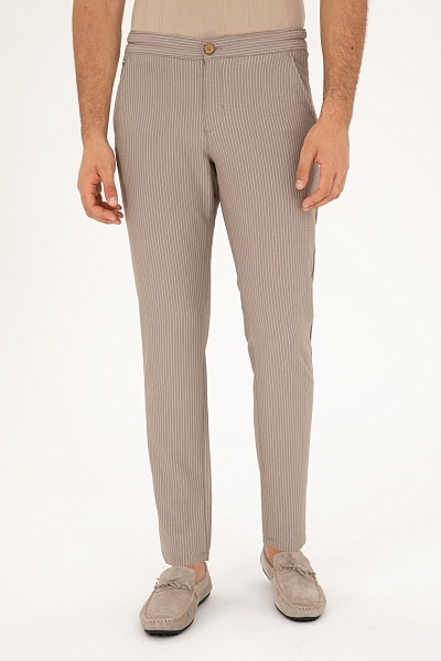 Брюки в полоску - G081SZ0780KANUP Брюки муж. (VR015, 38, 34)