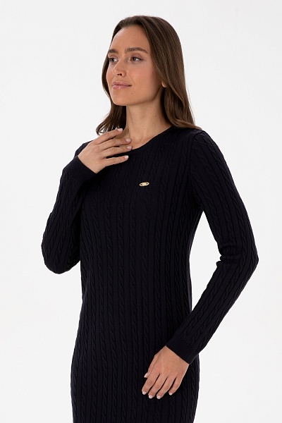 Платье миди трикотажное из хлопка - G082SZ0TE0RACER Платье жен. (VR033, XS)