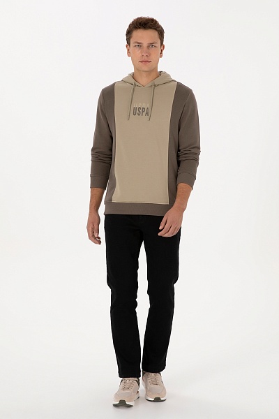 Худи с контрастными вставками - G081SZ0820E_ZYLEM Толстовка муж. (VR052, XL)