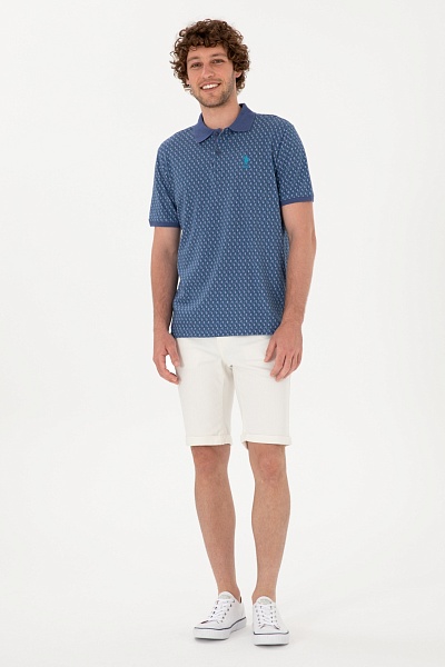 Футболка-поло из хлопка с узором - G081SZ0110LAST Футболка муж. (VR059, XL)