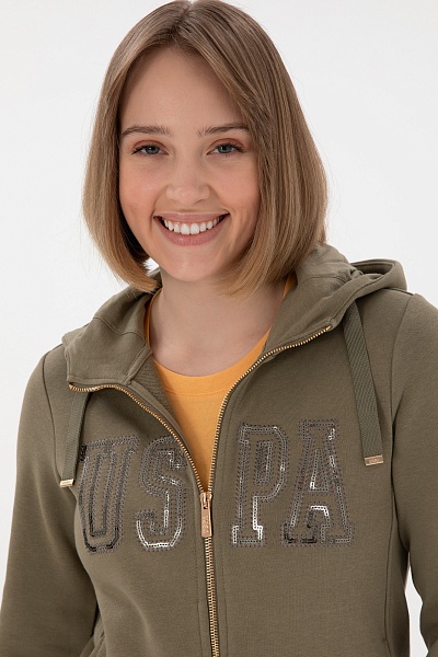 Толстовка на молнии с капюшоном - G082SZ0820SW0125 Толстовка жен. (VR052, L)